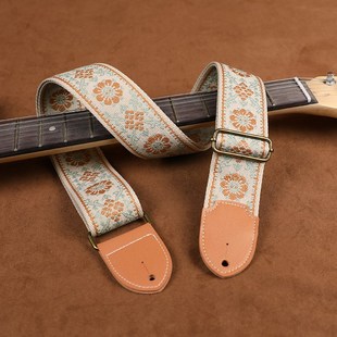 彩色提电吉他背带电贝斯肩带木吉他背带民谣加宽个性背带