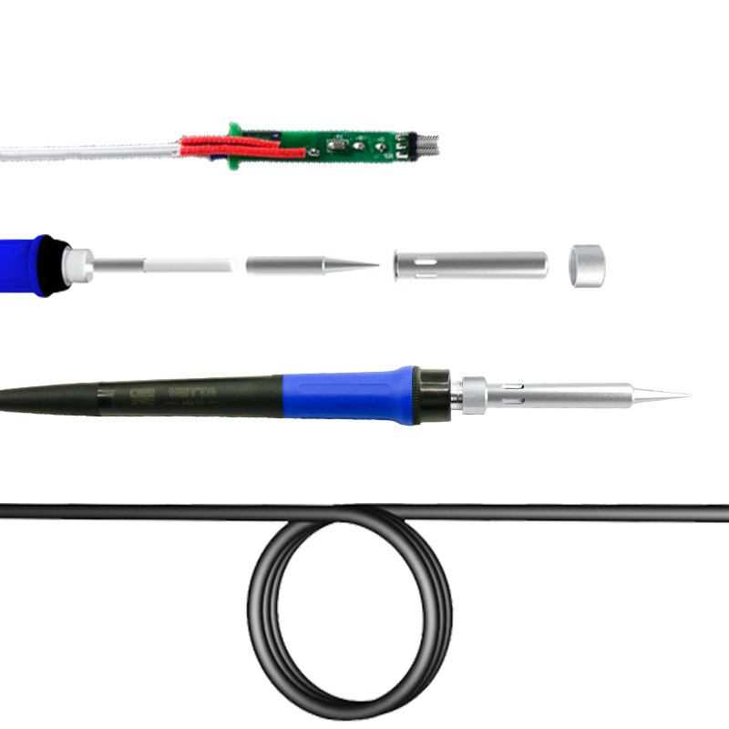 安泰信AT989D电焊台防静电电烙铁恒温数显工业级套装学生用焊锡台