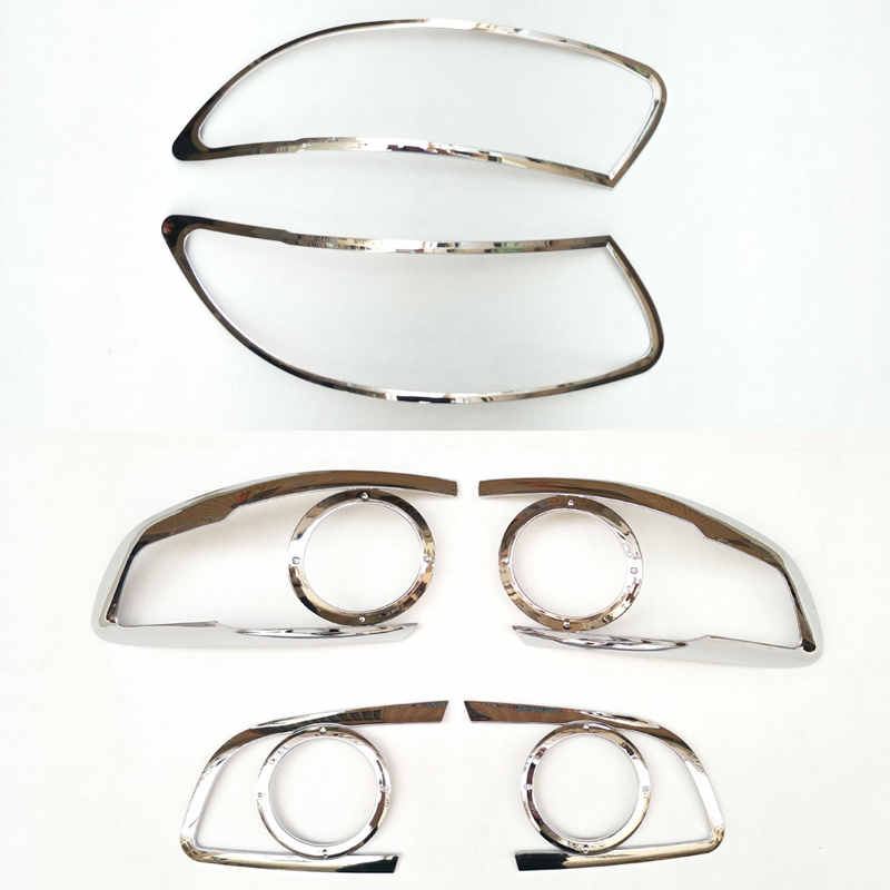 适用现代进口新胜达客厅灯罩尾灯框 06-12款圣达菲改装前后灯框亮