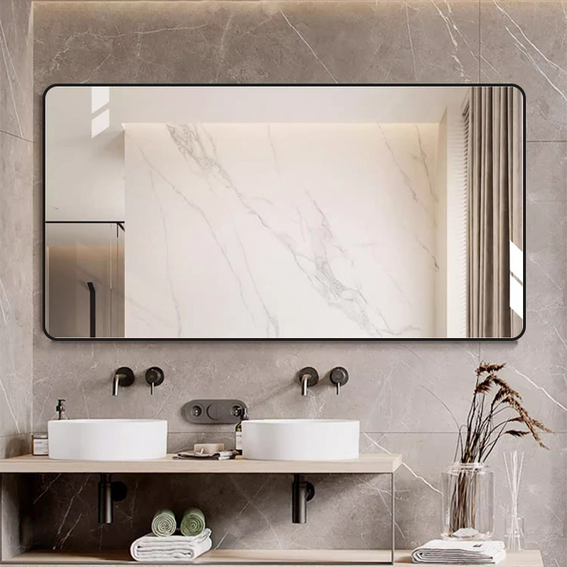 浴室镜子墙自粘洗面台挂墙式免打孔家用酒店定制防爆银镜,家装主材,浴室镜,淘宝优惠券,粉丝福利购,淘宝优惠卷