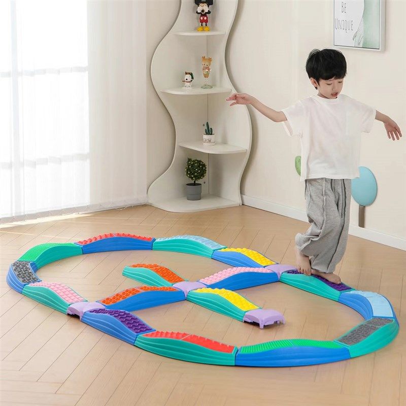 儿童平衡触觉板感统训练器材幼儿园早教教具室内独木桥平衡木,玩具/童车/益智/积木/模型,感统训练器材/教学设备/攀爬架,淘宝优惠券,粉丝福利购,淘宝优惠卷
