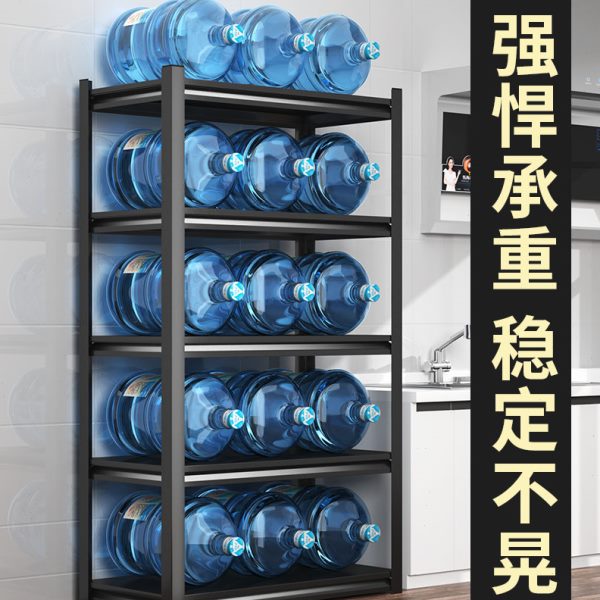 厨房置物架落地多层家用微波炉收纳架子加粗加厚阳台货架储物架
