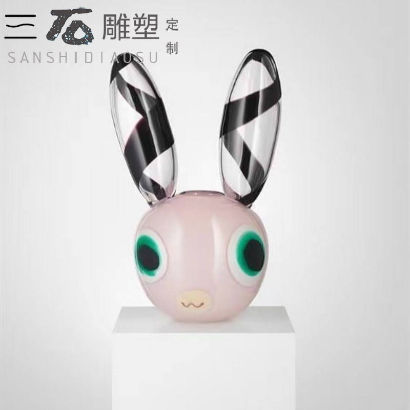 定制室内售楼处酒店展厅空间高端卡通抽象装饰品落V地雕塑装饰摆