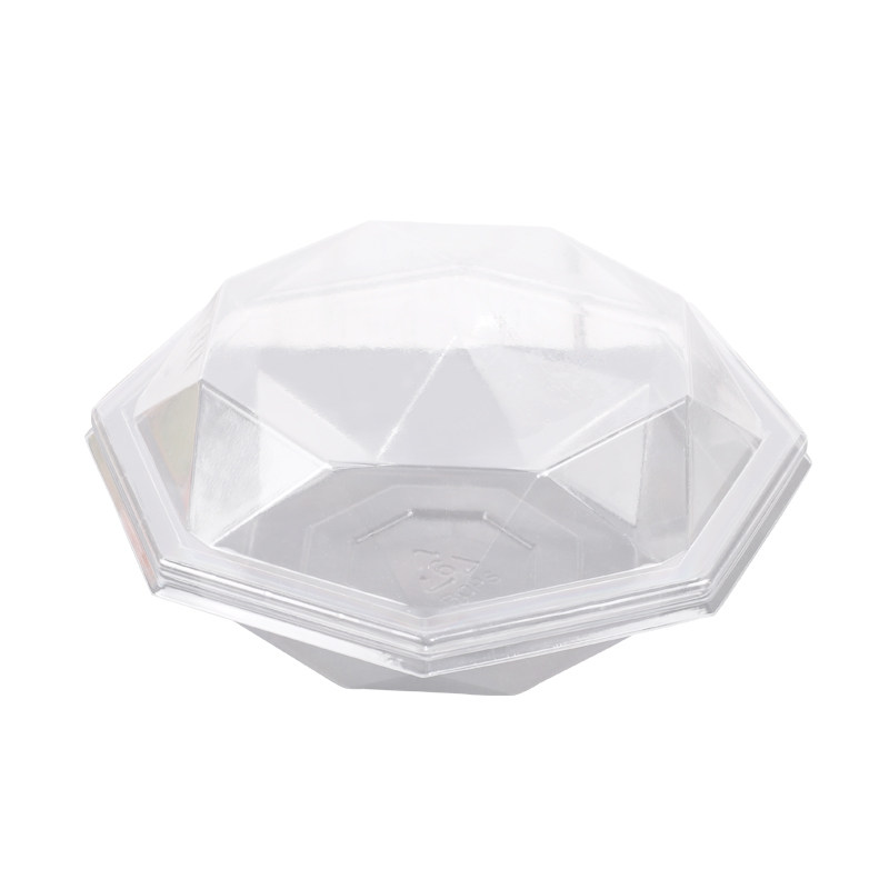 拔丝迷你小蛋糕曲奇饼干透明八角边塑料零食纸杯蛋糕盒包邮100个