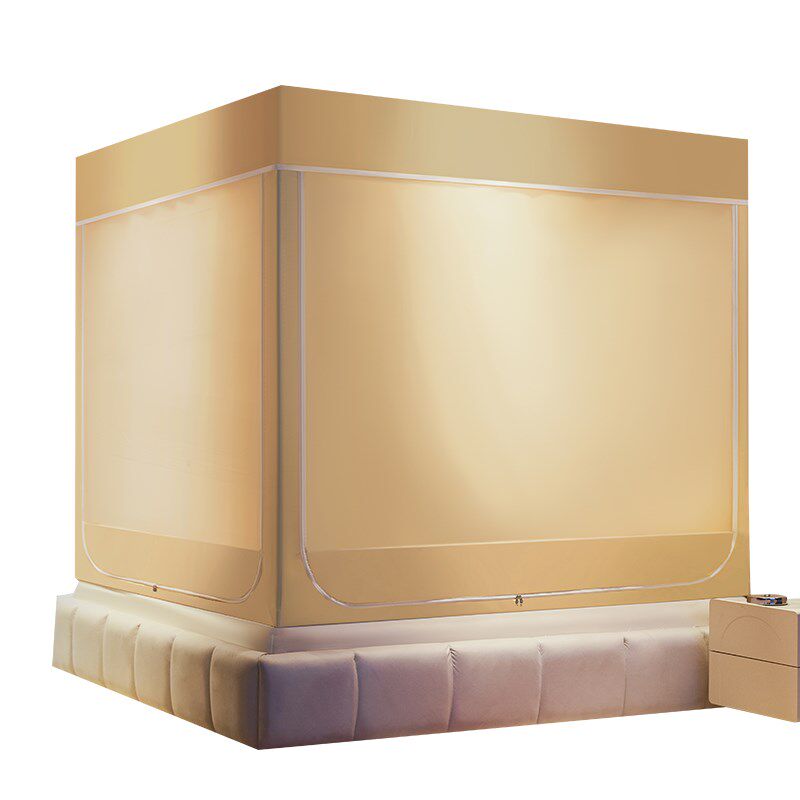 防摔蚊帐家用卧室2024新款床帘一体式免安装遮光床上帐篷室内床幔,床上用品,蚊帐,淘宝优惠券,粉丝福利购,淘宝优惠卷