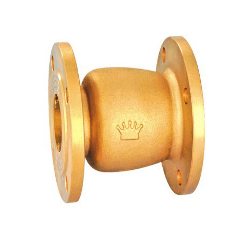 皇冠牌 黄铜法兰消声单向止回阀H42X-16T止逆阀 dn100 dn50 dn65