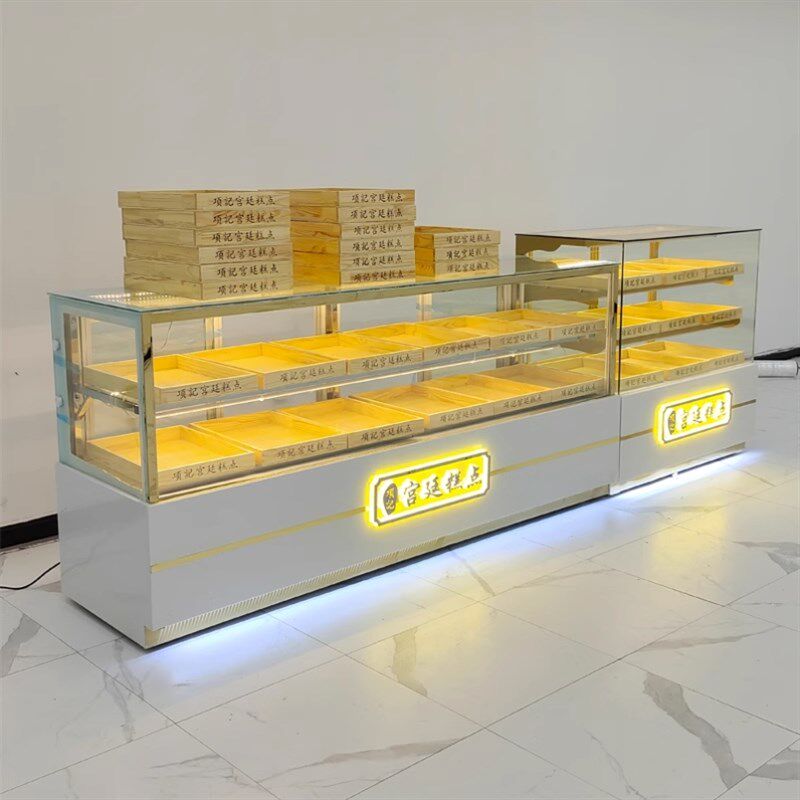 中式糕点展示柜保鲜冷藏柜面包架传统蜜饯宫廷果子柜柜台蛋糕店