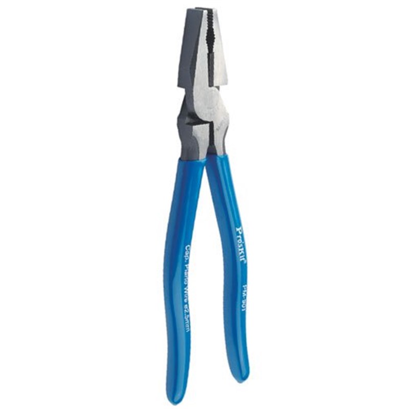 台湾宝工  PM-901克钢8电工钳215mm 蓝色PVC手把