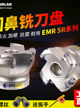 数控刀盘加硬RPMW1003刀片R5薄片圆鼻面铣刀盘EMR 5R50 63-22-4T