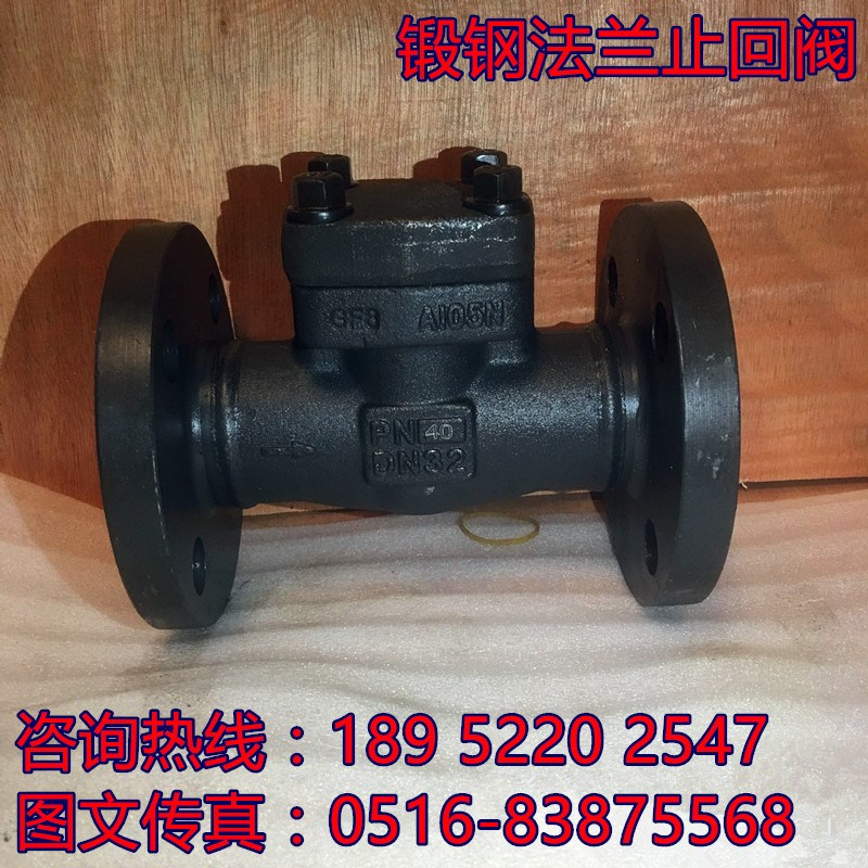 A105黑皮锻钢止回阀H41Y/H-PN25/40/64/100C DN15/20/25/40 阀门