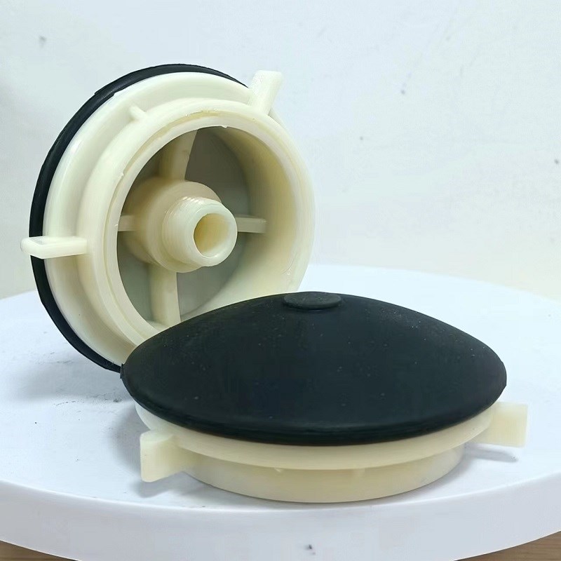 充氧气DN15四分外丝小型高效100mm橡胶微孔曝气头 曝气器92曝气盘