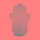 塑料外螺纹接头外牙转接针头转换头实验用M8 2分精密点胶配件 1分