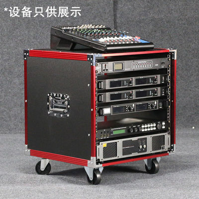 10U/16U透明门机箱8U简易机柜航空箱12U放机音响箱子舞台移动柜子