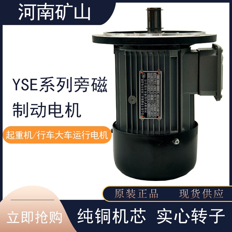 河南矿山软启动电机YSE802-4 0.8KW起重机天车运行大车行走电机