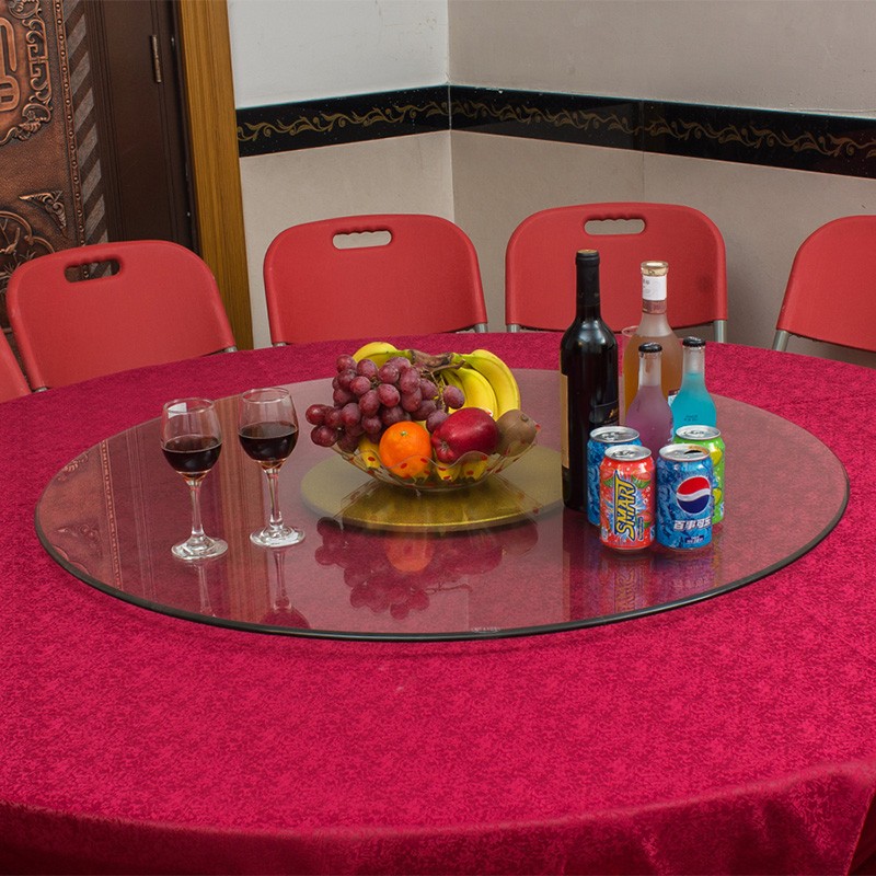 圆形旋转钢化玻璃转盘 酒店饭店餐桌转盘 圆桌转盘 桌面圆盘转台