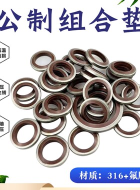 JB982-77组合垫圈不锈钢316氟胶FKM内径6-60mm/O型圈油封组合垫片