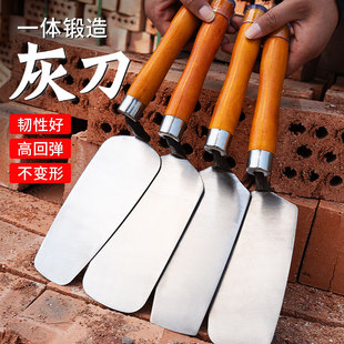 抹灰刀不锈钢灰铲皿刀一体灰匙泥工抹泥刀工具瓦工贴瓷砖神器大全