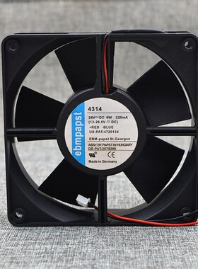 4314/2/S/U/M/17v原装ebmpapst风机 24V 12032变频器轴流散热风扇