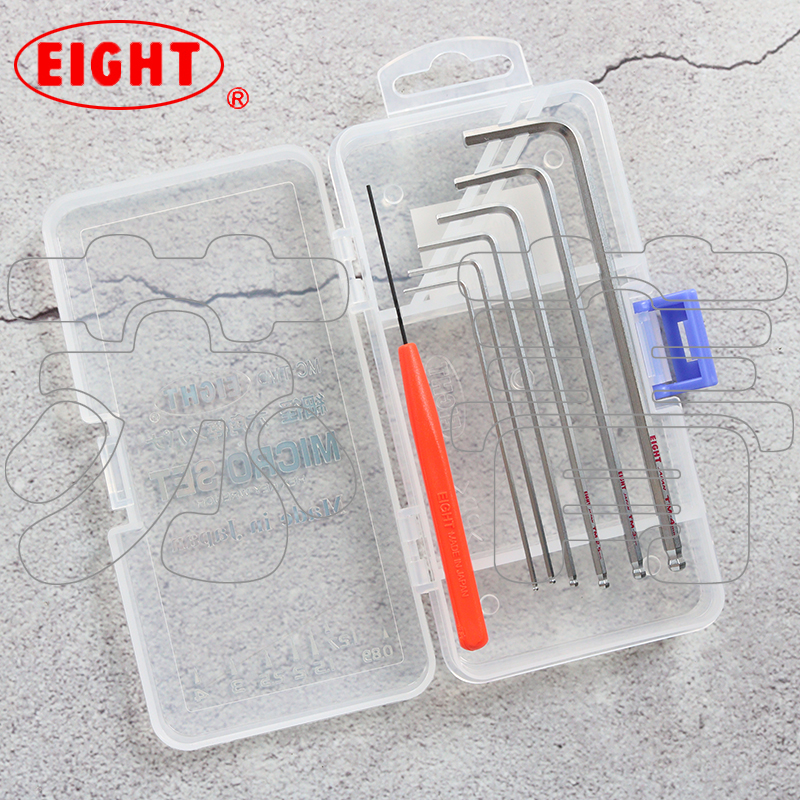 日本原装进口百利EIGHT盒装内六角螺丝刀扳小套装手MC-TMD 公制