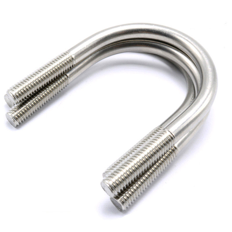 304不锈钢U型螺栓U形螺丝骑马管卡u形卡固定管夹卡子抱箍m6m8m10m