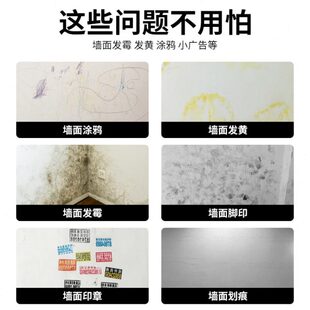 墙面修补滚筒漆内墙自刷墙壁修复室内家用涂料白墙墙面修补漆刷墙