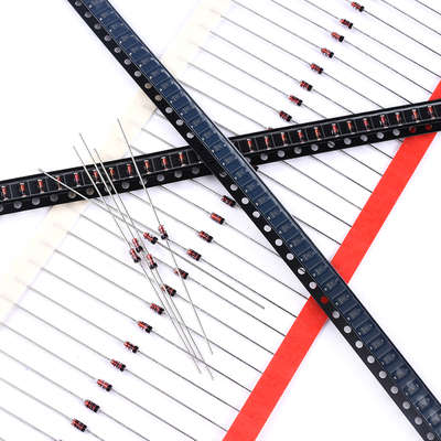 开关二极管1N4148IN/LL4148WS贴片SOD123/1206丝印T4直插DO35编带