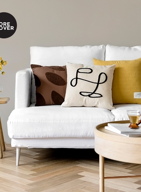 Moreover全棉客厅沙发抱枕套办公室护腰靠枕床上床头靠垫北欧ins
