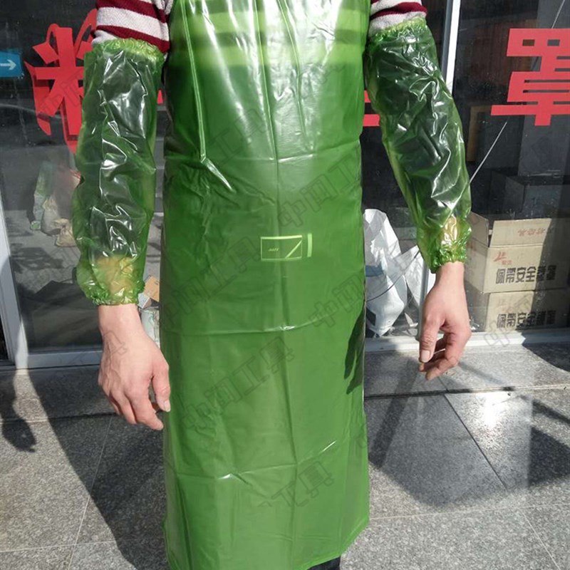 石雕石材厂工地施工加工防水围裙袖套 防污水防尘耐用型围裙套装