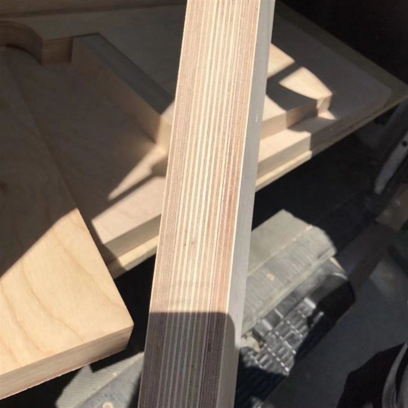 桦木海洋板定制实木多层家具板胶合板洞板CNC造型切割五合板整张
