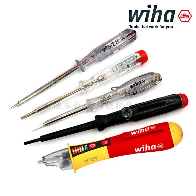 进口德国Wiha威汉测电笔线路检测电工感应式试电笔 00456 34745