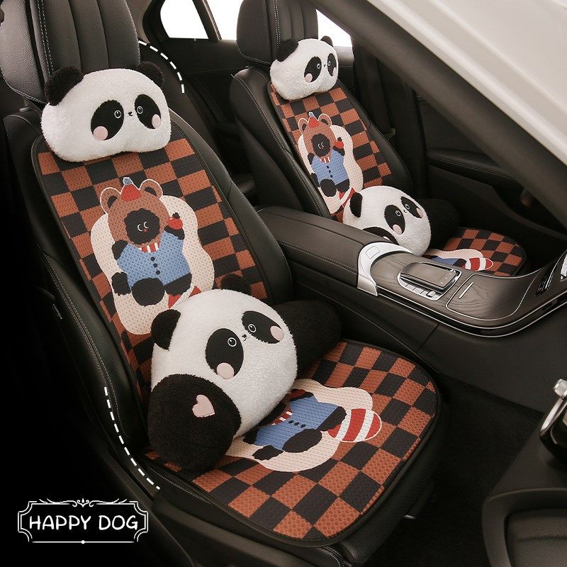 汽车坐垫四季通用单片座垫单个主驾驶座椅套三件套无靠背车内座套