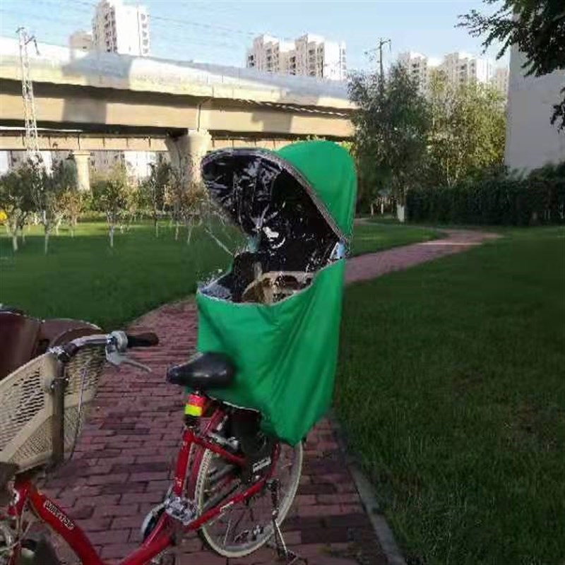YBSXR 电动自行车儿童座椅防风棚 保温蓬OGK款座椅可用