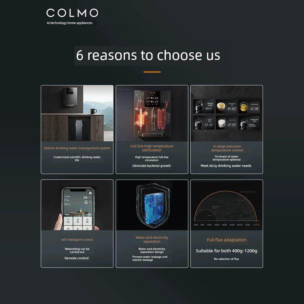 COLMO家用智能壁挂冷热CWG-DA05管线机即热式直饮机RA09