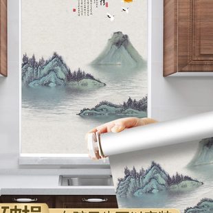 卷帘新中式 窗帘胀紧免打孔安装 全遮光遮阳家用厕所厨房升降卷拉式
