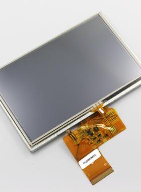 群创5寸TFT液晶屏高清800480液晶电阻电容触摸显示屏40pinRGB接口