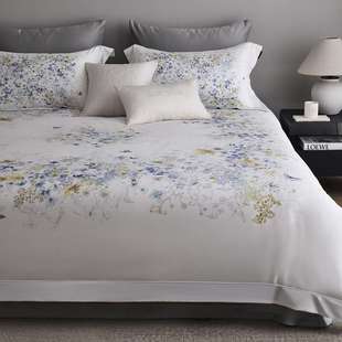 MARKCROSS玛洛驰法式高定浪漫印花提花100支埃及长绒棉典雅四件套