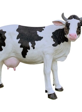 仿真奶牛玻璃钢雕塑户外大摆件农场牧场园林景观动物草坪装饰小品
