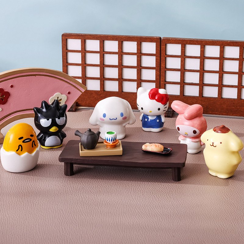 三丽鸥陶瓷卡通立体筷子架托家用桌面放筷子架可爱支架托G