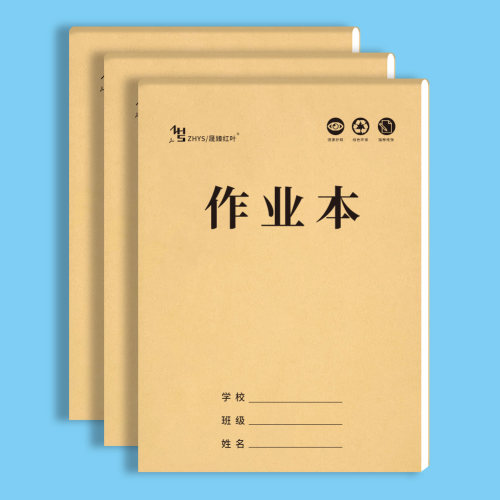 16K大号暗格横线学生作业本