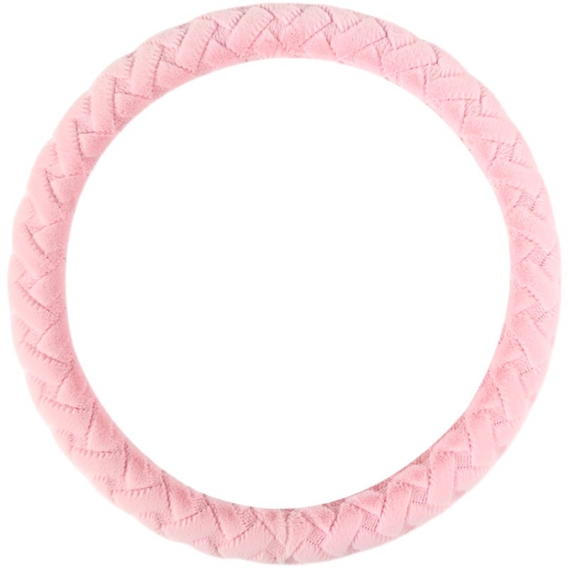 新款短毛绒汽车方向盘冬季方向盘C套把套毛绒通用型不掉毛保暖防