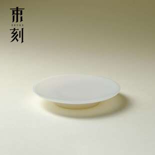 束刻高端中国白璞玉瓷壶承德化白瓷冰种干泡盘精致家用养壶小茶台