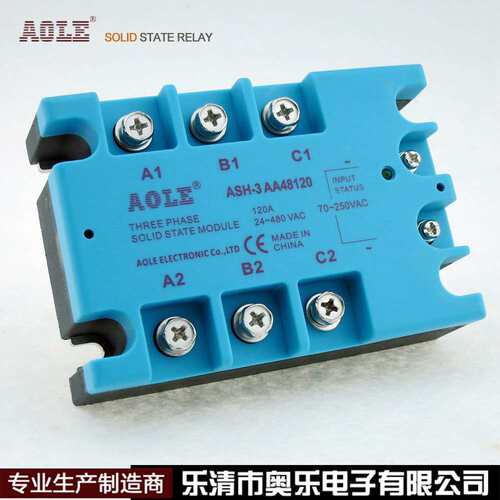 ASH-3AA48120三相固态继电器交流控交流电机控温工业级大电流