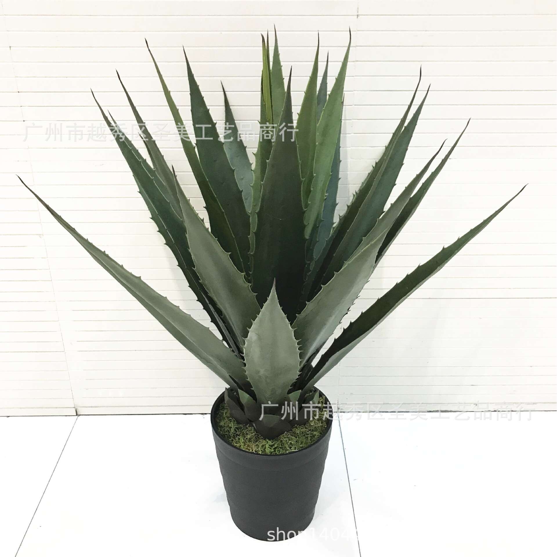 仿真植物剑麻盆景胶叶黄冠兰假树龙舌兰室内摆件热带植物