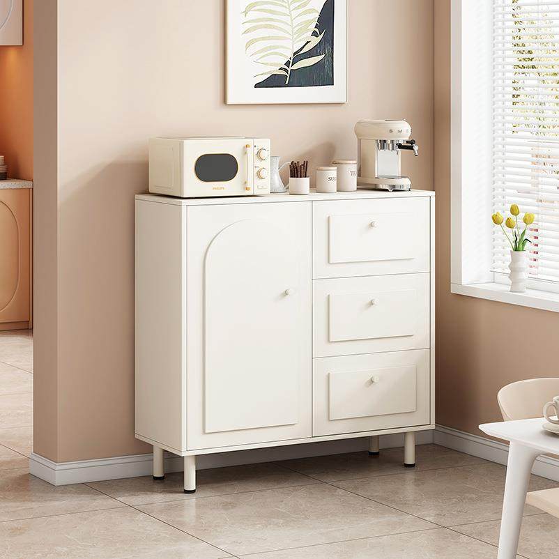 餐边柜靠墙一体小柜子储物柜斗柜奶油风客厅茶水柜收纳置物柜立柜
