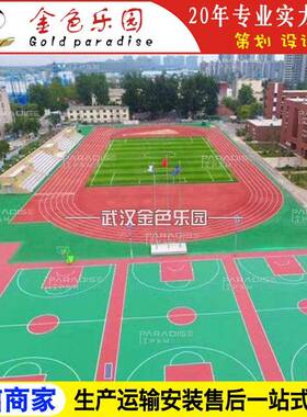 STPD-2207学校运动操场塑胶跑道全透气型跑道塑胶跑道施工图