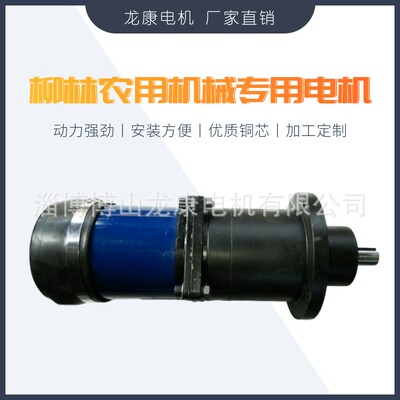 柳林农业机械110电机减速电动机农用机械电机带防水胶套24v400w