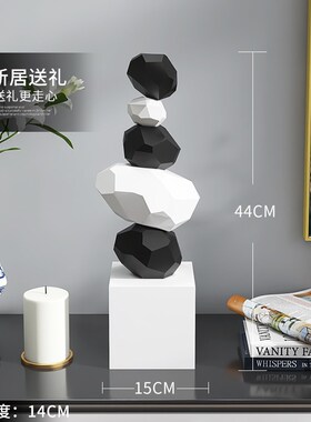 创意潮流玄关装饰摆件轻奢高级感客厅电视柜办公S桌工艺品生日礼