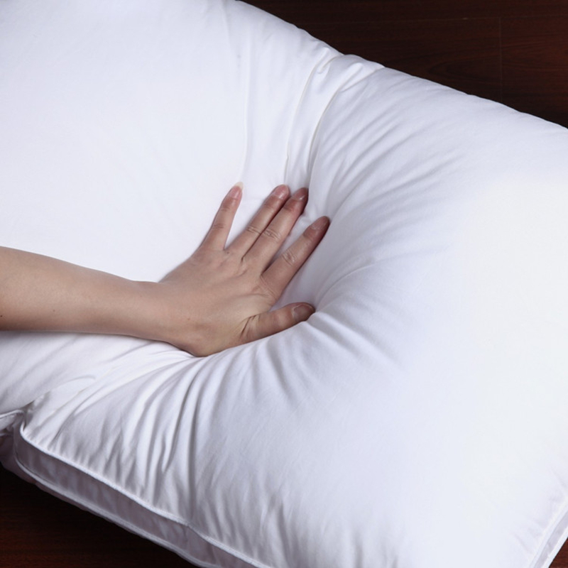 枕头枕芯一对五星级酒店可水洗羽丝绒枕头U单人全棉护颈枕