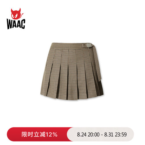 WAAC小恶魔官方女士高尔夫服装Wrap skirt短裙百褶裙