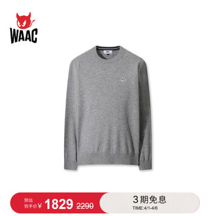 WAAC小恶魔官方早秋男士 Crewneck Sweater圆领衫 高尔夫服装